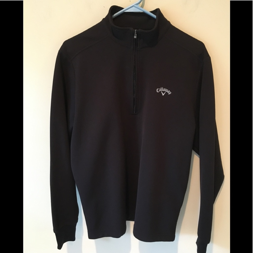 Callaway Golf 1/4 Zip Sweater Pullover Black Small
